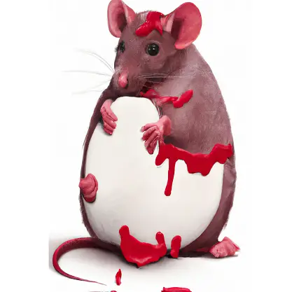 Rat qui gonfle après avoir manger de la mort au rat au bicarbonate de soude
