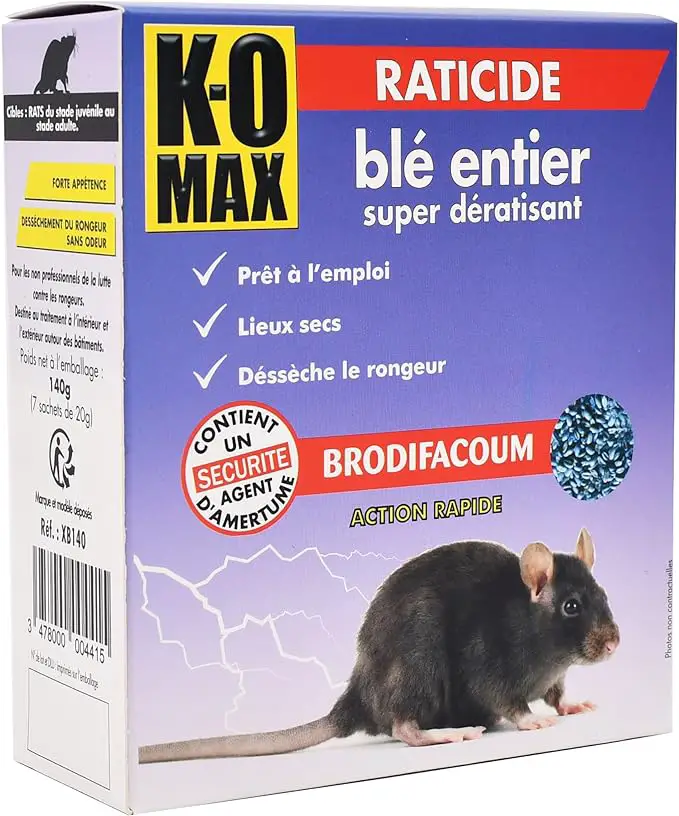 Raticide céréales KO-MAX