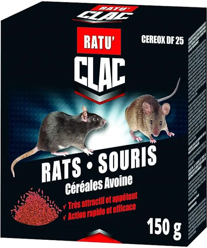 raticide céréales ratu' clac